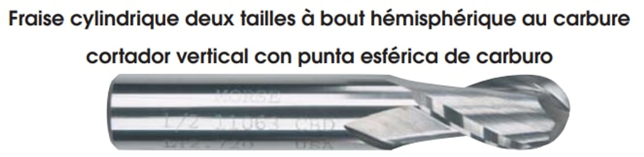 MORSE CUTTING TOOLS EDP: 58107     DESCRIPTION: 5940 7/64 X 1/8 2FL SE BALL SC BRT