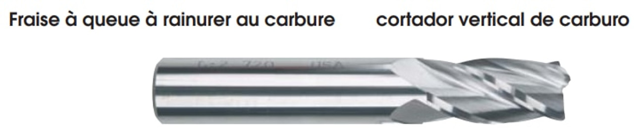 MORSE CUTTING TOOLS EDP: 57932     DESCRIPTION: 5943 1/2 X 1/2 4FL SE SC BRT