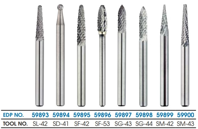 MORSE CUTTING TOOLS EDP: 59897     DESCRIPTION: 5970 BURR SG-43 D/C 1/8"