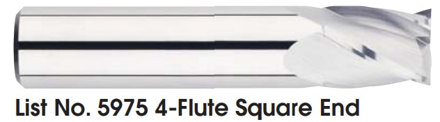 MORSE CUTTING TOOLS EDP: 92821     DESCRIPTION: 5975 1/4 X 1/4 4FL SE STUB SC