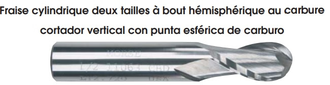 MORSE CUTTING TOOLS EDP: 90573     DESCRIPTION: 5963C 10.00MM X 10MM 2FL SE BALL SC