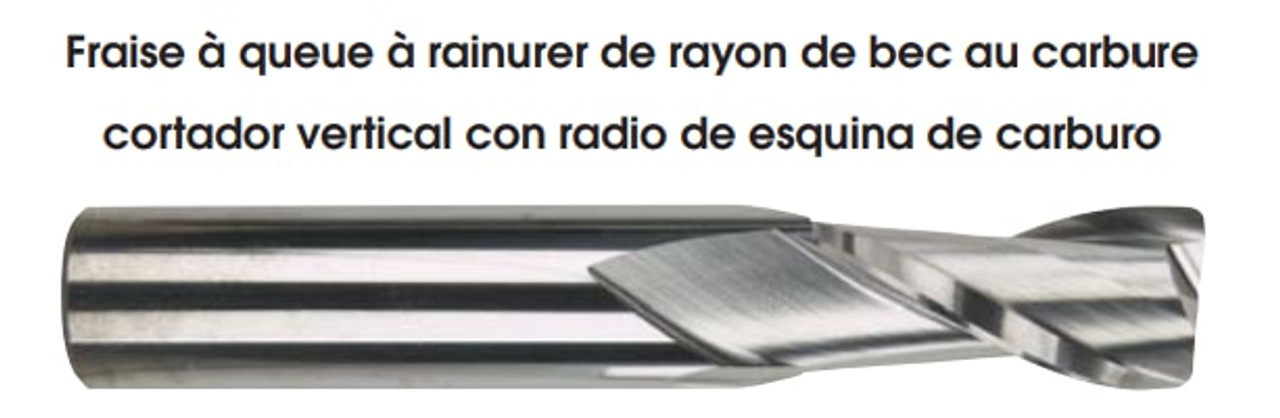 MORSE CUTTING TOOLS EDP: 94908     DESCRIPTION: 5967C 3/4 X 3/4 2FL SE SC .030C/R