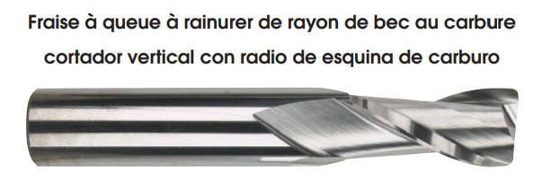 MORSE CUTTING TOOLS EDP: 94857     DESCRIPTION: 5967G 5/8 X 5/8 2FL SE SC .030C/R