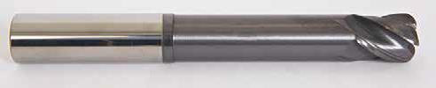 BENCHMARK CARBIDE    436N1000060C11      1 X 1 X 1-1/4 X 5,  4FL SC SEEM V-SERIES NECKED 2-3/8 LBS .060 RAD ALTIN