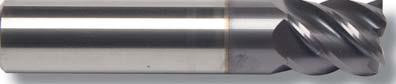 BENCHMARK CARBIDE    545S6250C4      5/8 X 5/8 X 3/4 X 3,  5FL STUB SEEM 45° HELIX TICN