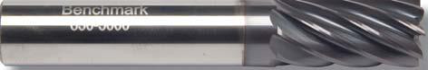 BENCHMARK CARBIDE    8306875C4      11/16 X 3/4 X 1-3/8 X 4,  8FL SC SEEM 30° HELIX TICN