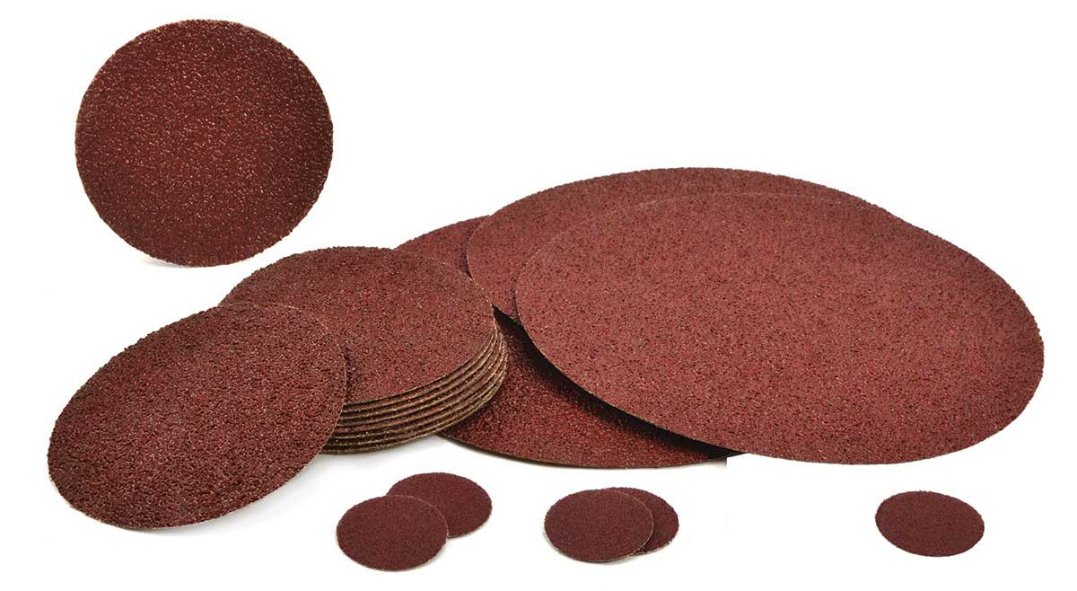 SHUR-KUT 4" Aluminum Oxide Cloth PSA Disc, 100 Grit PACKAGE OF 50