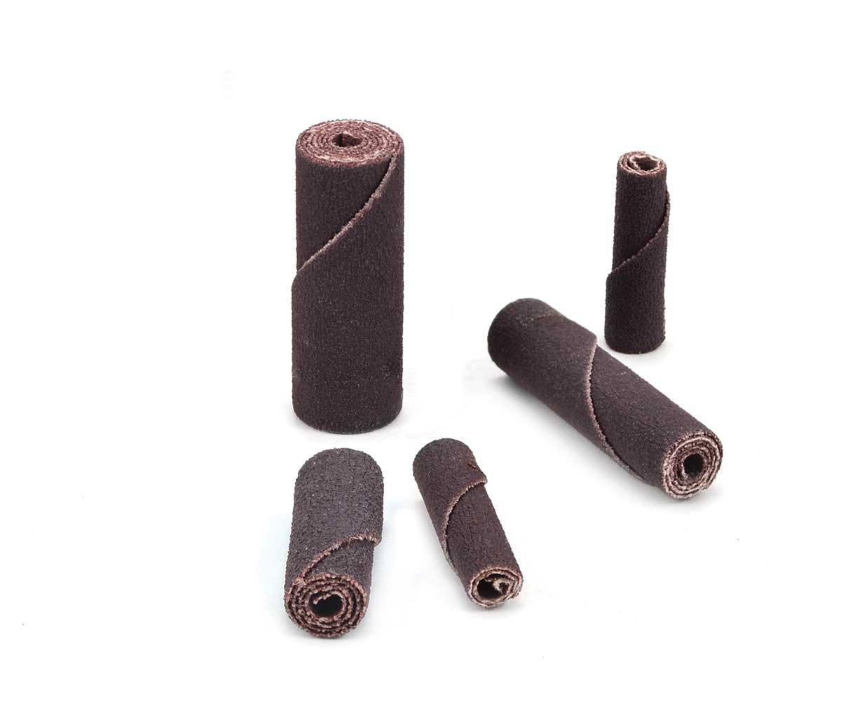 SHUR-KUT 3/4" x 1-1/2" x 1/4" Aluminum Oxide Straight Cartridge Roll, 120 Grit PACKAGE OF 100