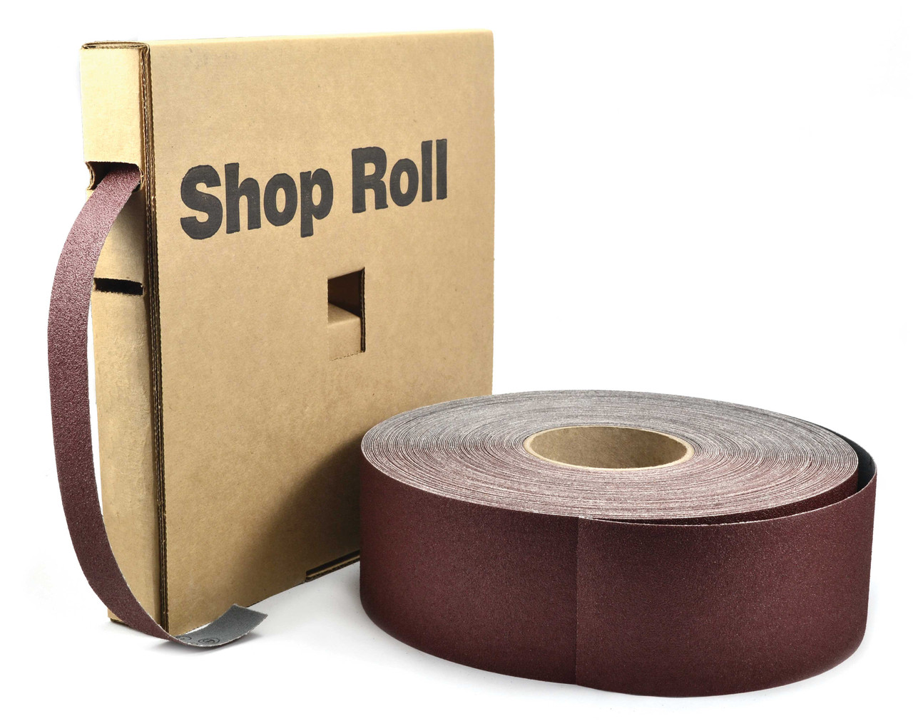 SHUR-KUT 2" x 50 yd. Aluminum Oxide Resin Cloth Shop Roll, 320 Grit PACKAGE OF 1
