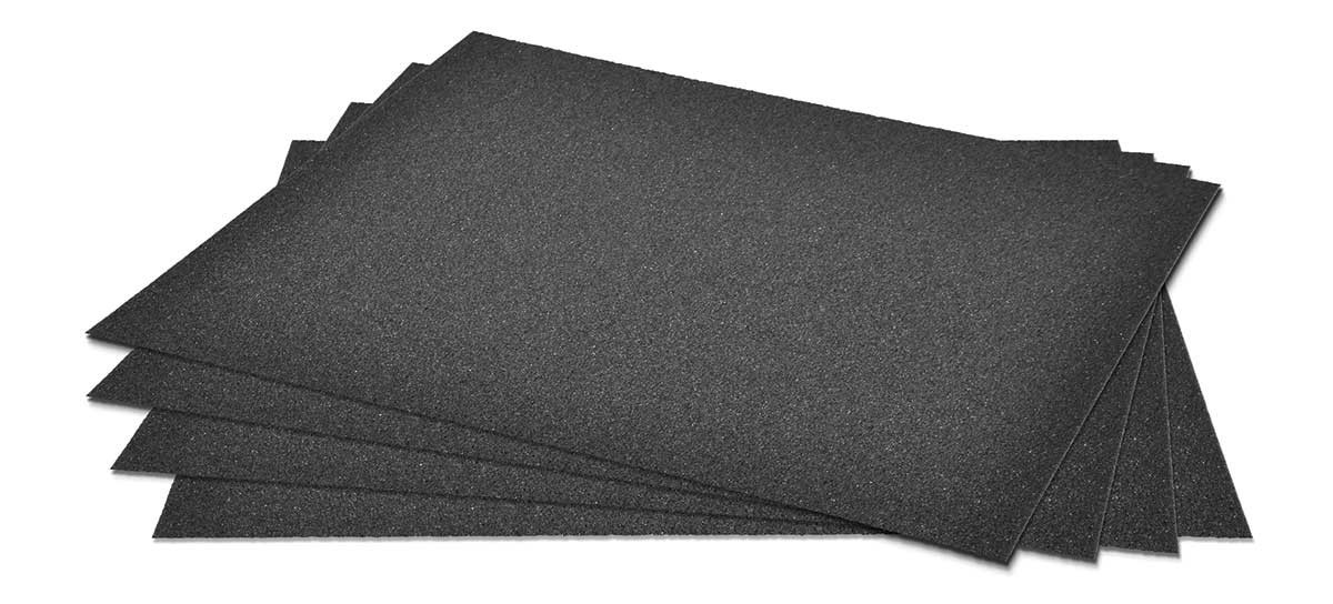 SHUR-KUT 9" x 11" Silicon Carbide Paper Sheet, 400 Grit PACKAGE OF 50