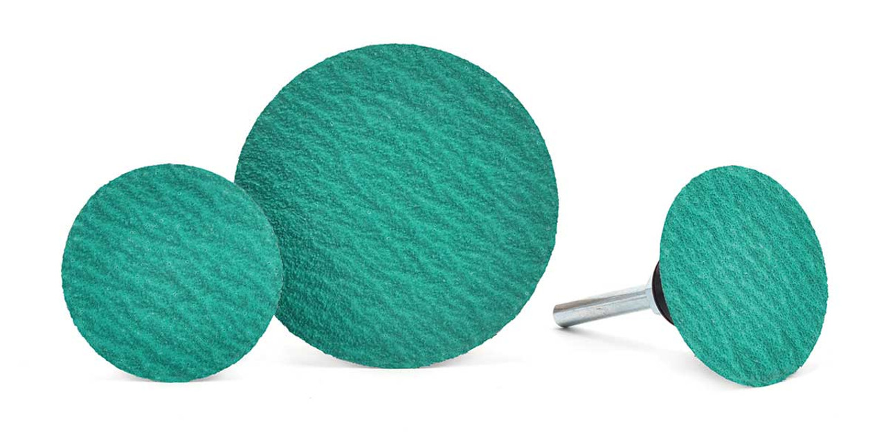 SHUR-KUT 1-1/2" Type R Zirconia Grinding Aid Quick Change Disc, 80 Grit PACKAGE OF 100
