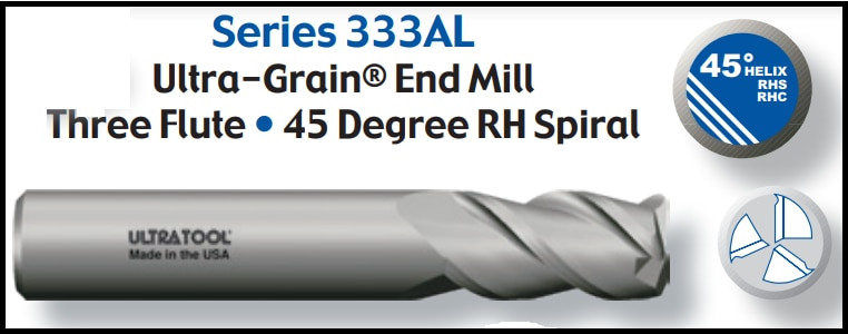 UT11559A1 |   1/2x3/4x3 3FL 45D SQ EM A1   TiB2 Coated