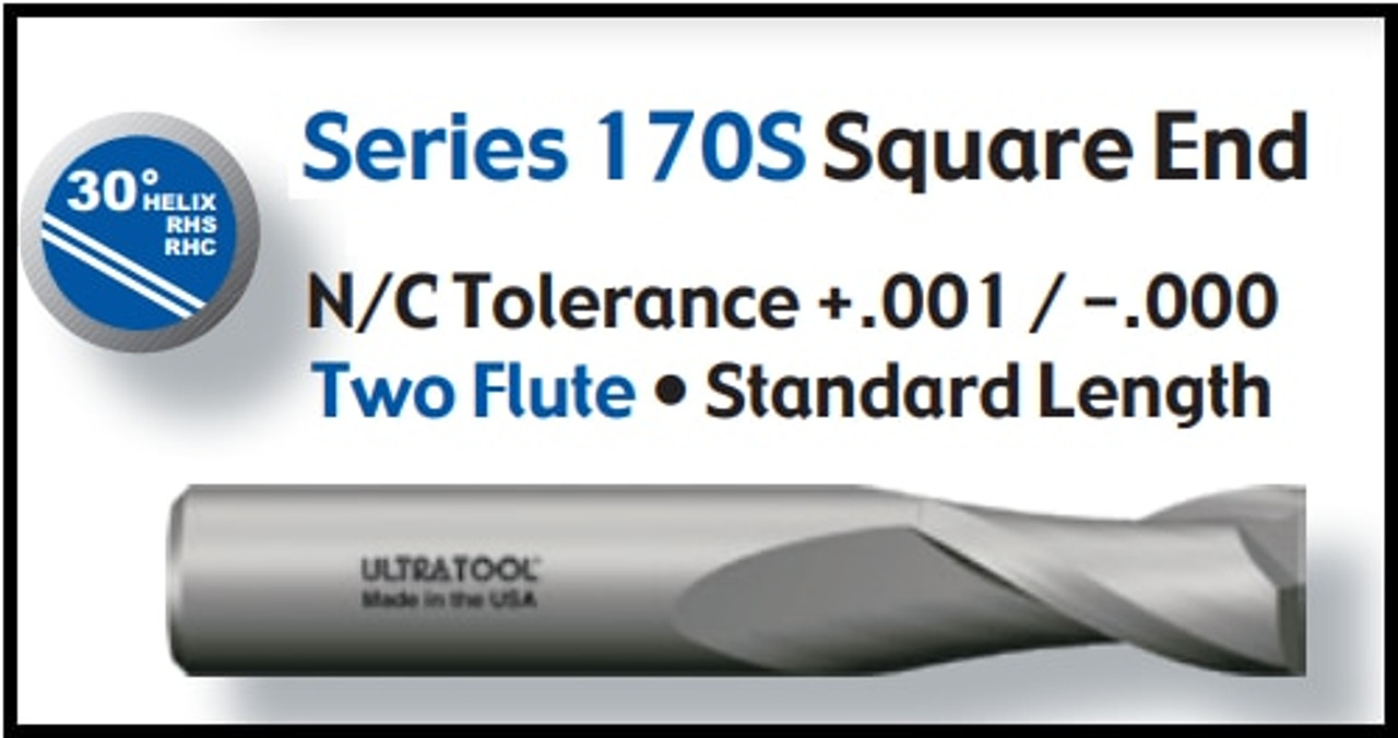 UT17034 |   9/16x1-1/4x3-1/2 2FLT SQ NC EM   Uncoated