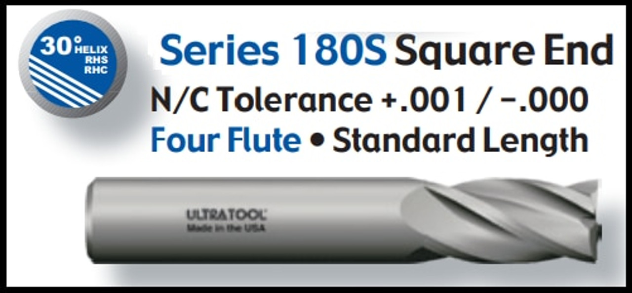 UT18106AT |   3/32x3/8x1-1/2 4FL BN NC EM AT   AlTiN Coated
