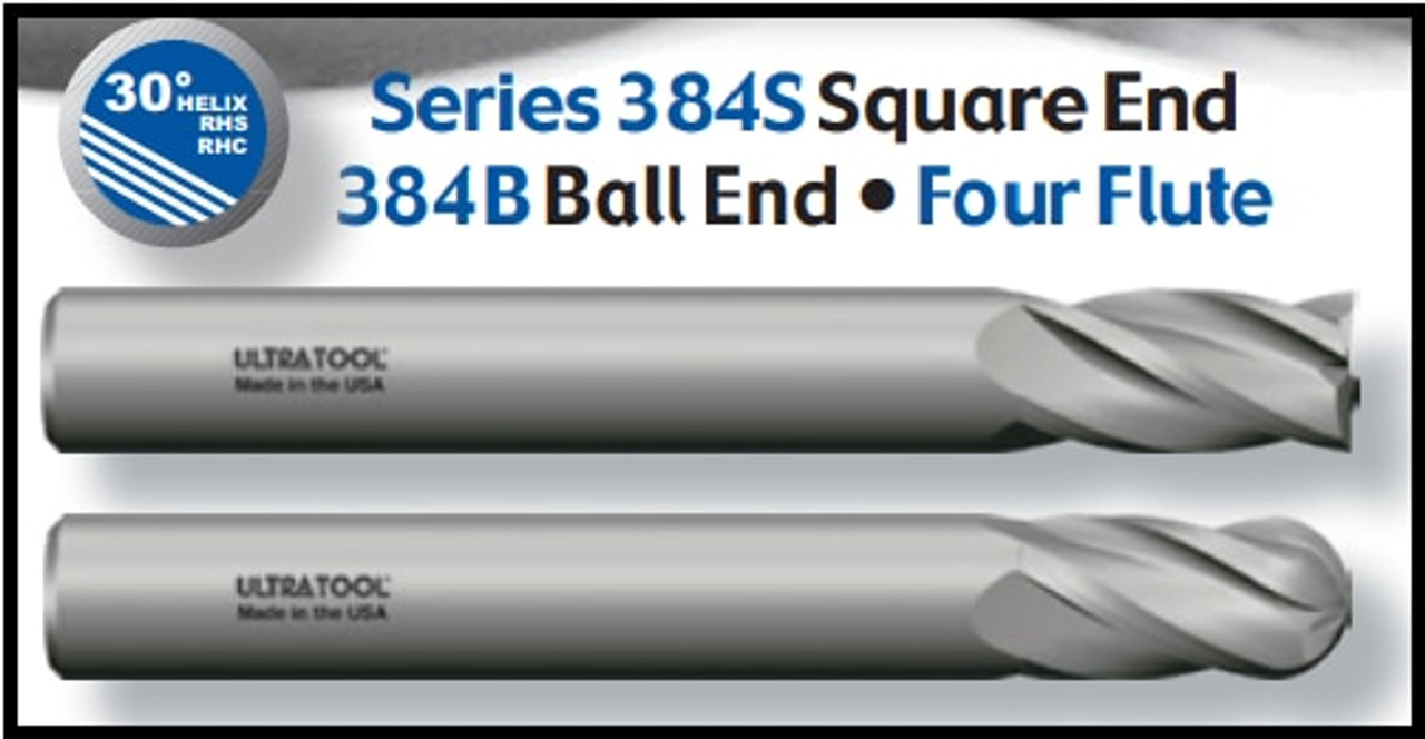 UT38548TN |   1x3x6 4FLT BN CARBIDE EM TiN   TiN Coated