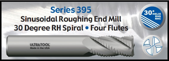 UT39707TN |   5/8x1-1/2x3-1/2 4FLT RUFR TiN   TiN Coated