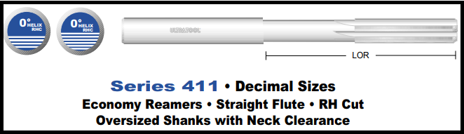 UT41311TA |   411 Semi (.2030"/.2185") TA   TiAlN Coated