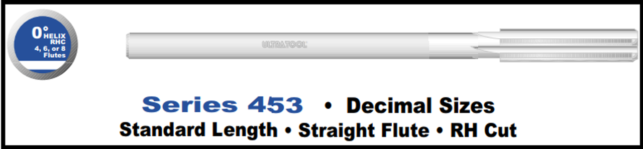 UT45303AT |   .1445-.1594 REAMER AT   AlTiN Coated