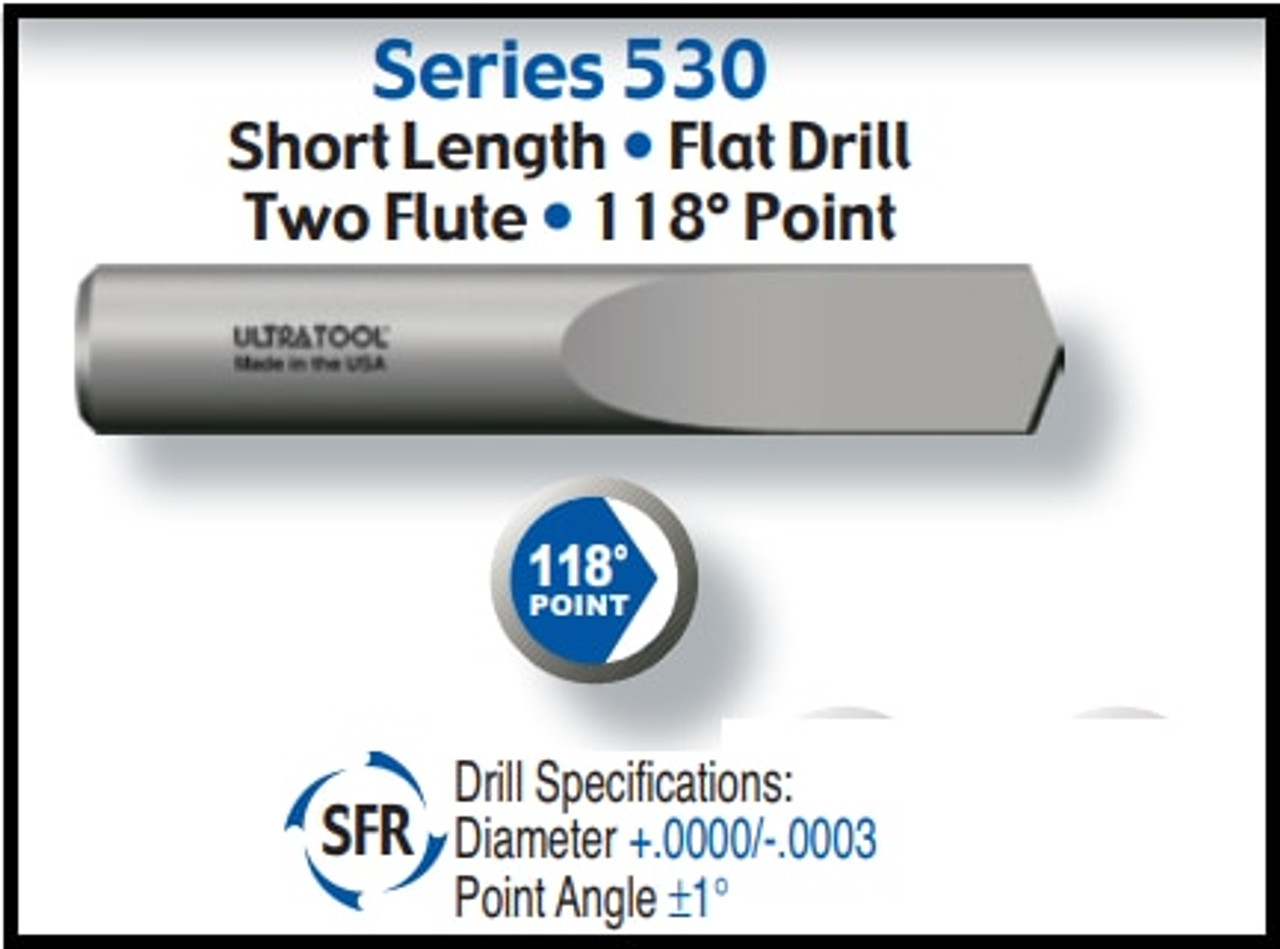 UT53006AT |   3/32 118P SC SPADE DRILL AlTiN   AlTiN Coated