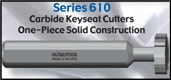 UT61108 |   9.5mmX3.0mm  8 FL KEYSEAT CTTR   Uncoated