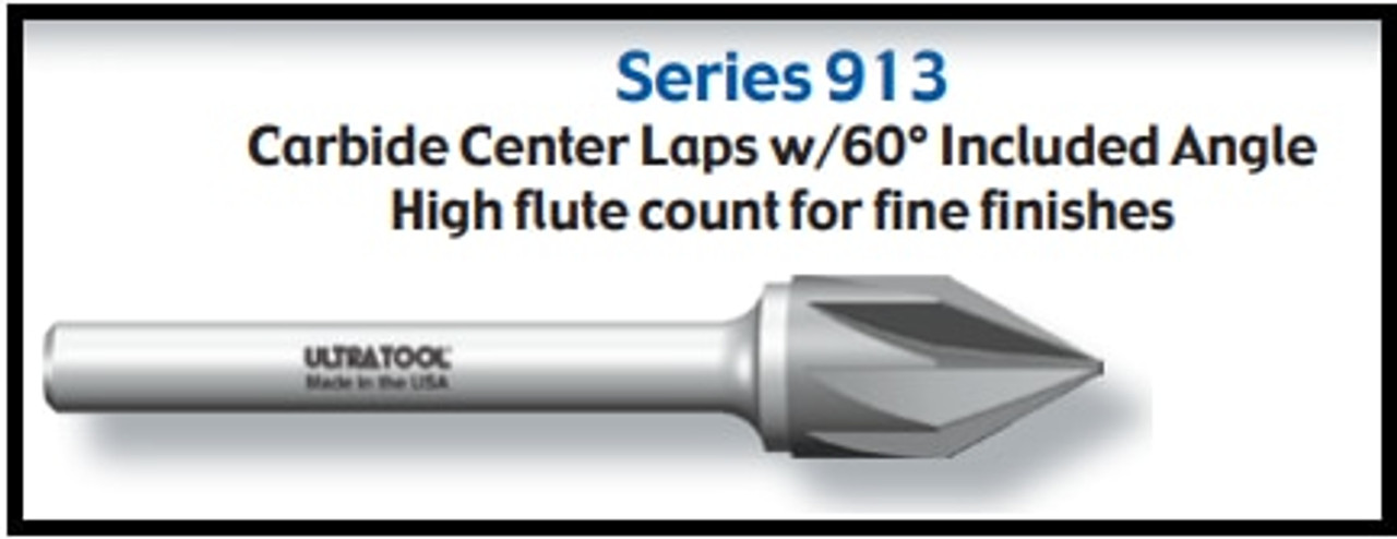 UT90024AT |   3/8" 60° Centerlap AT Coated   AlTiN Coated