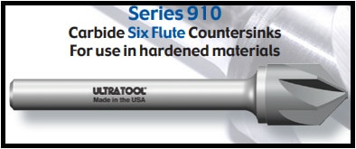 UT91820TC |   5/16x1/4SHK 6FL 90° SC C'SINK   TiCn Coated