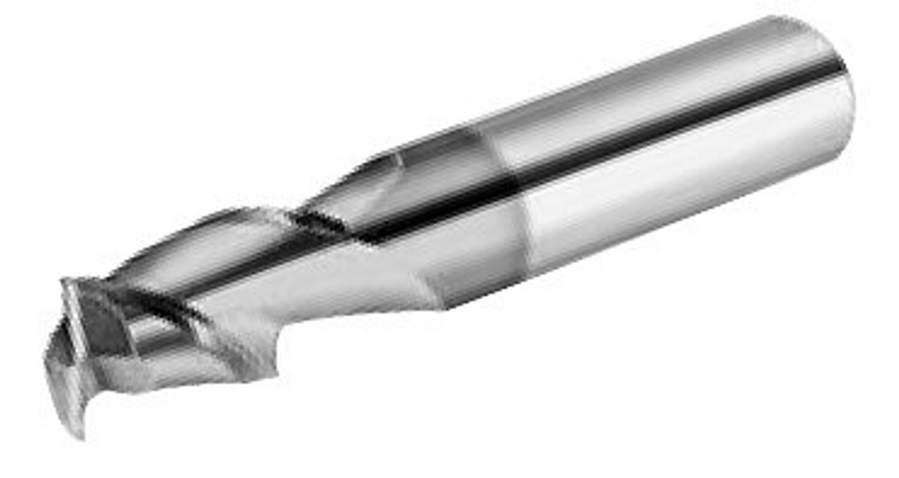 MICRO 100 |   ARC-001-3-020S End Mill - 3 Fl 45° Corner Radius Coated