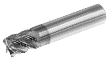 MICRO 100 |   ASM-187-5X End Mill - 5 Fl 45° Stub Length Coated