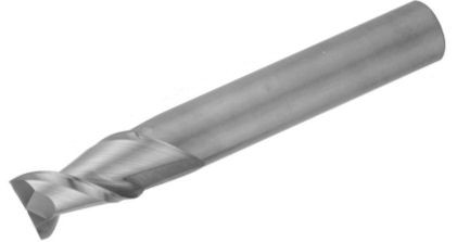 MICRO 100 |   ASM-250-2 End Mill - 2 Fl 45° Stub Length