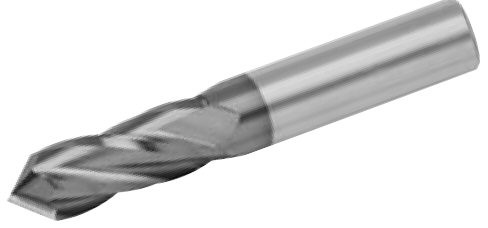MICRO 100 |   DMM-030-4120X Drill Mill (Metric) - 4 Fl Drill Point End Mill Coated