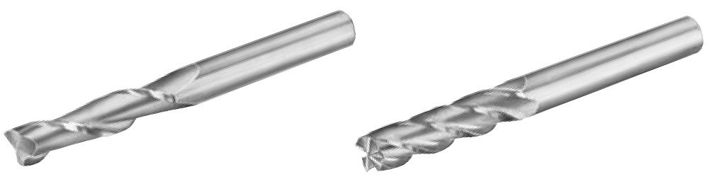 MICRO 100 |   GELM-180-3 End Mill (Metric) - 3 Fl 30° Long Length