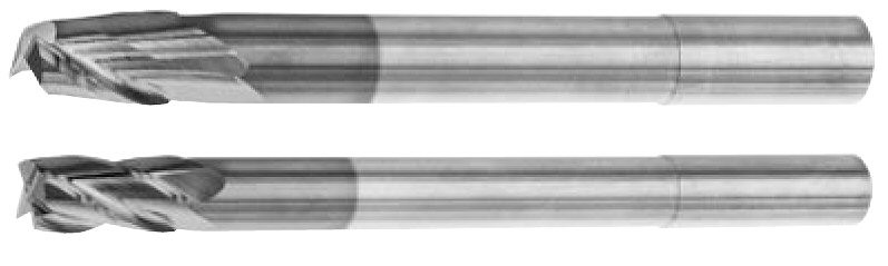 MICRO 100 |   GLRM-080-4X End Mill (Metric) - 4 Fl 30° Long Reach Coated