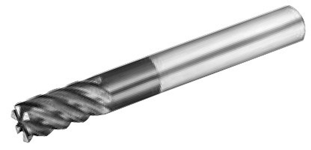 MICRO 100 |   MEM-250-6X End Mill - 6 Fl 45° High Performance Coated