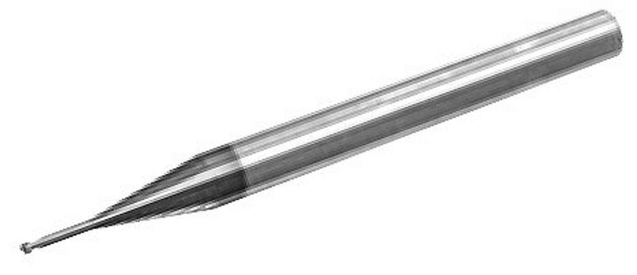 MICRO 100 |   MMBM-006-12X End Mill (Metric) - 2 Fl 30° Mold Making Ball Coated