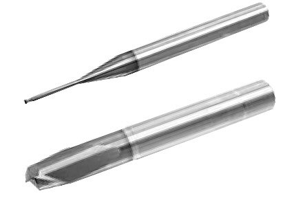 MICRO 100 |   MMRM-010-20X End Mill (Metric) - 2 Fl 30° Mold Making Corner Radius Coated
