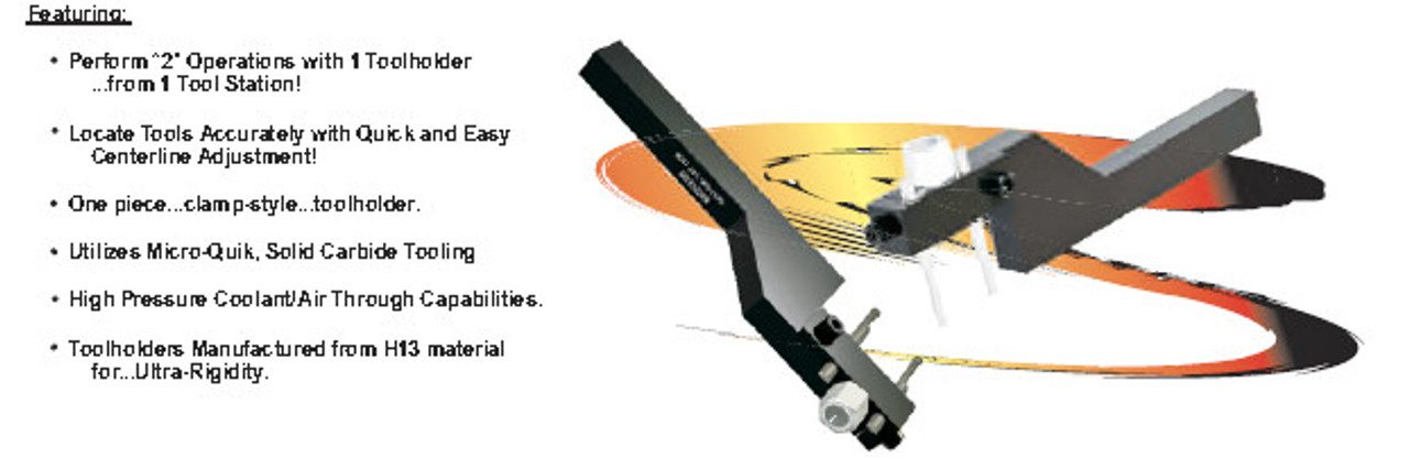 MICRO 100 |   QDL-312-187-750 Quick Change Dog Leg Tool Holder