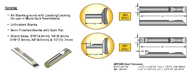 MICRO 100 |   QSR-312-3.0 Quick Change Blank