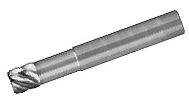 MICRO 100 |   RNRM-1230-6 End Mill (Metric) - 6 Fl 45° Mold Making Corner Radius