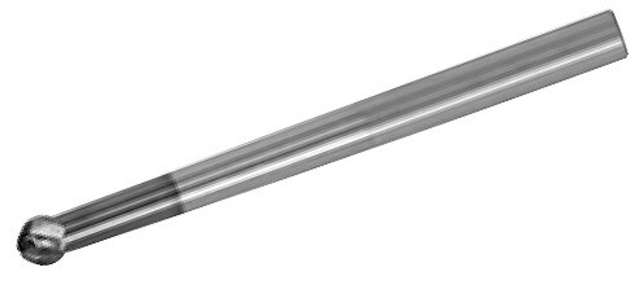 MICRO 100 |   SBM-125-4X End Mill - 4 Fl 30° Spherical Ball Coated