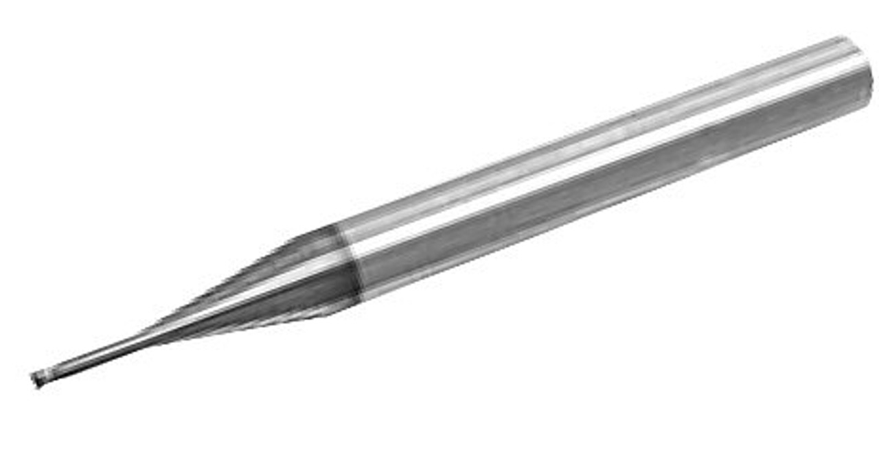 MICRO 100 |   SFRM-015-4X End Mill (Metric) - 2 Fl 30° HSC Shrink Fit Corner Radius Coated