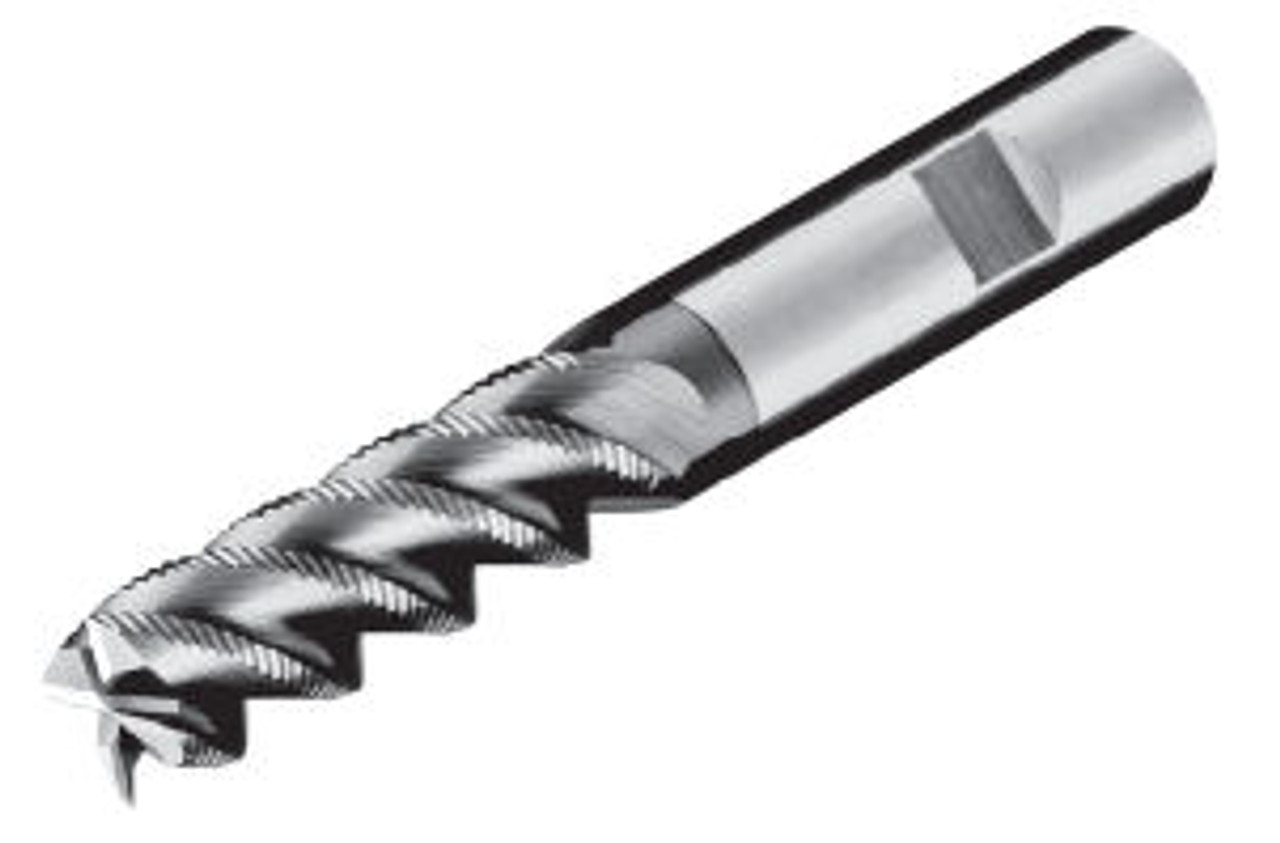 MICRO 100 |   SHL-250-4 End Mill - 4 Flt 38° Long Length Rougher