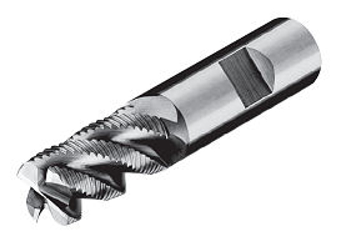MICRO 100 |   SHR-750-4 End Mill - 4 Flt 38° Rougher