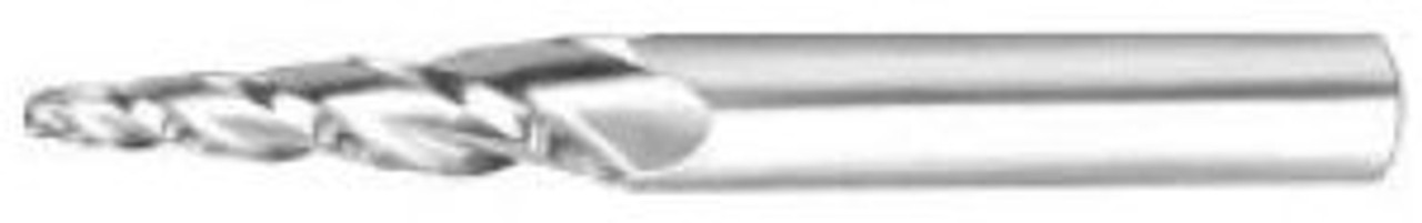 MICRO 100 |   TEB-375-5 End Mill - 3 Fl 30° Ball Nose Taper