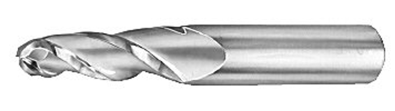 MICRO 100 |   TEBM-160-5 End Mill (Metric) - 3 Fl 30° Universal Taper Ball Nose