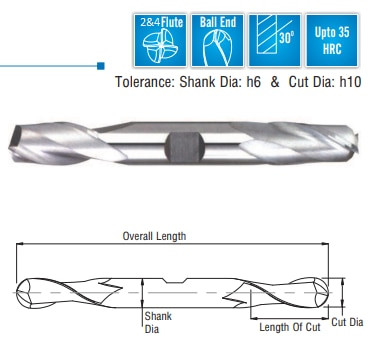 Cobra Carbide EDP 28410      EMSC 1/8 4FDEWR Ball TiALN 3/8