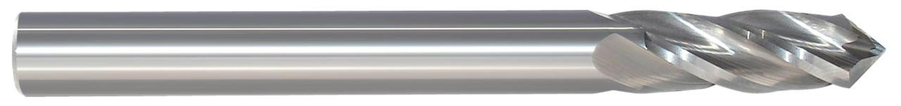 Monster Tool EDP |   209-949375B        3/8 4FL 90° DE CHMFR MILL TIALN (w/ .100 WIDE FLAT C.C.)