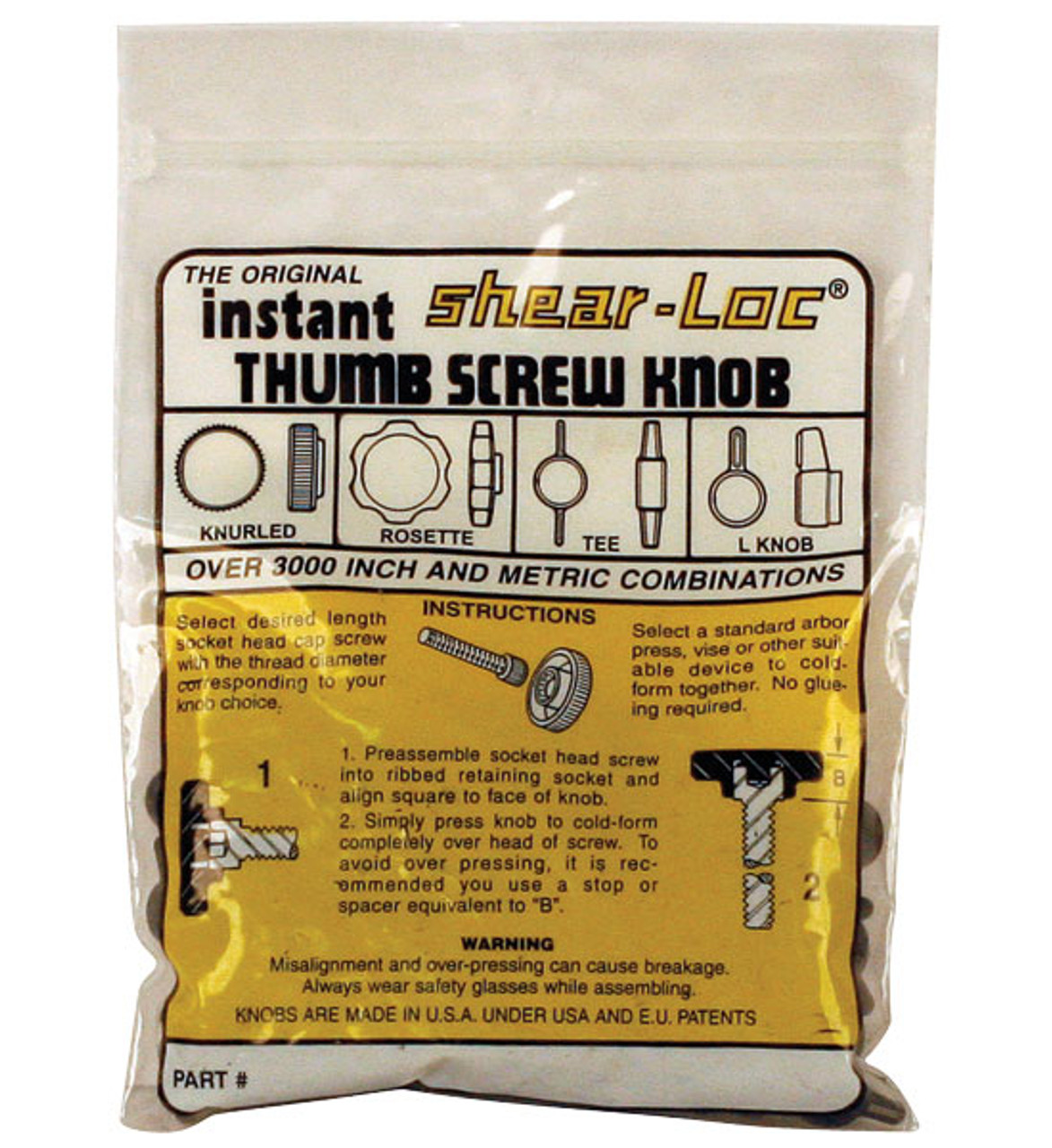 83-024-106      83-98-926B 3/8 TEEKNOBS - BLACK TTC