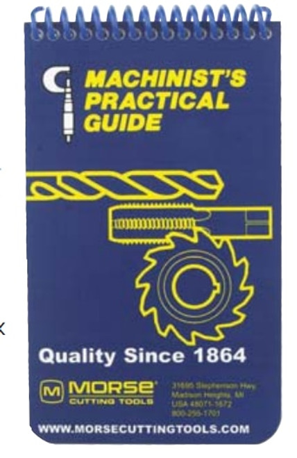 MORSE CUTTING TOOLS EDP: 20402     DESCRIPTION: 1001 MACHINIST GUIDE - EACH