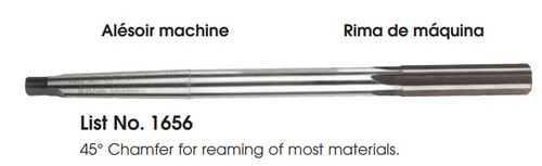 MORSE CUTTING TOOLS EDP: 22341     DESCRIPTION: 1656 1-3/8" ST/FL 4MTS HSS RMR