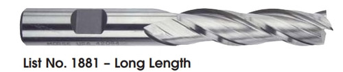 MORSE CUTTING TOOLS EDP: 42082     DESCRIPTION: 1881 3/8 X 3/8 3FL SE CC HSS BRT